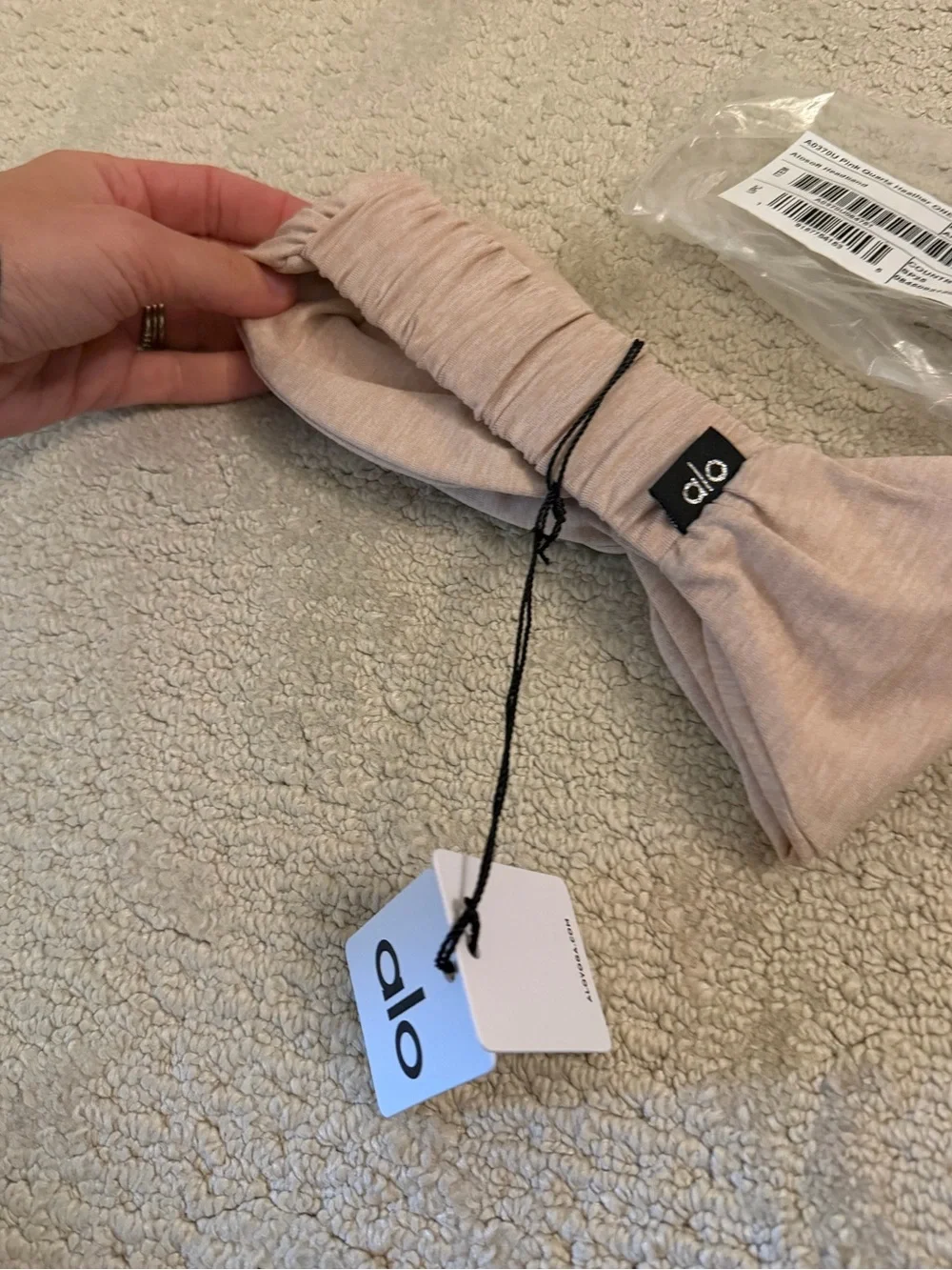 Alosoft Headband Pink Quartz Heather NWT